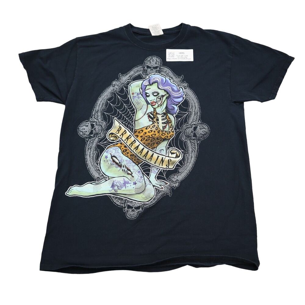 Happy Halloween Shirt Mens M Black Festive Graphic Design Comfort Tee